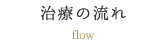 治療の流れ flow